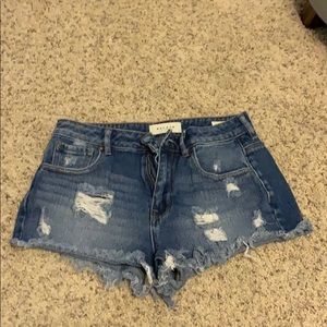 Pacsun High Rise ripped festival short women’s 26